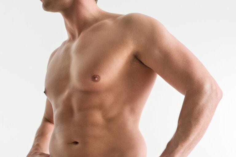 chest of a muscular man