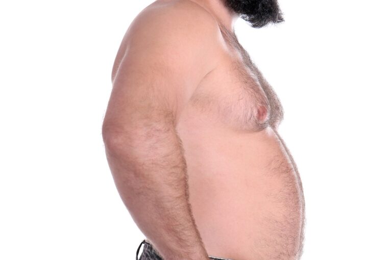torso of shirtless man